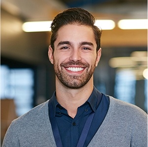Man with flawless smile