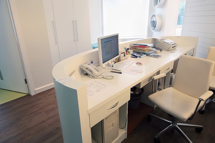 Dental reception desk